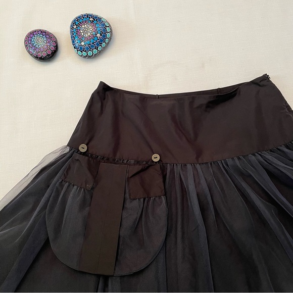 Lilith France Full Tulle Black Skirt M - Picture 8 of 15